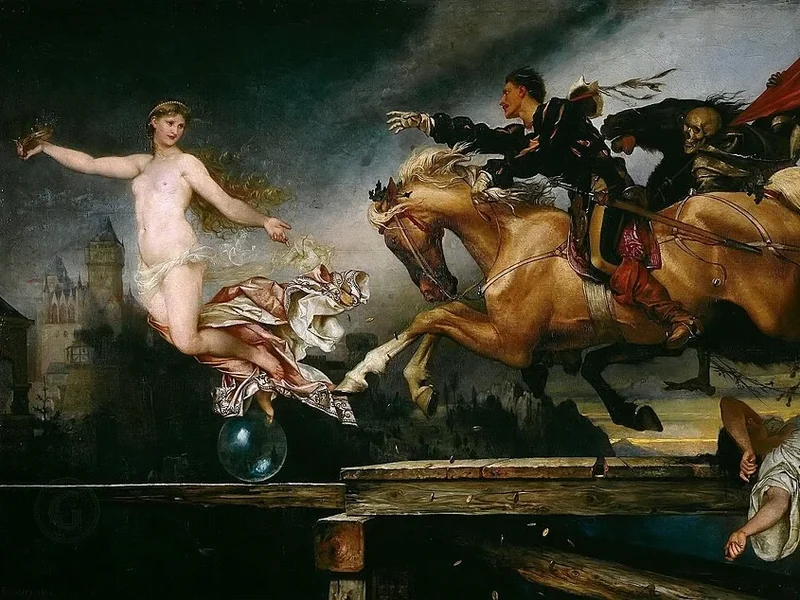 1826-Rudolf Friedrich August Henneberg - La caccia alla felicità